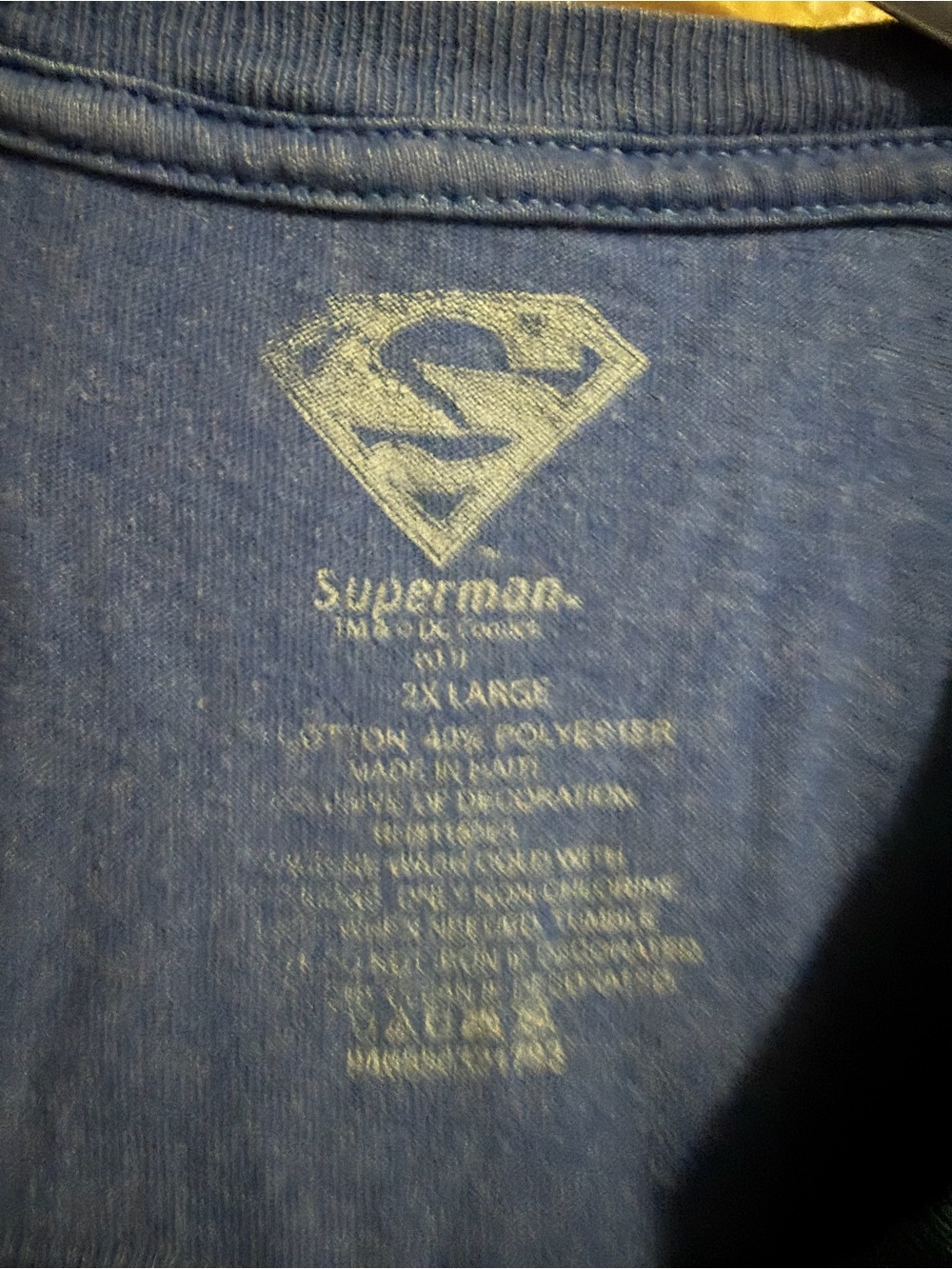 DC Comics Originals Faded Superman Tee Size 2XL - Picture 4 of 6